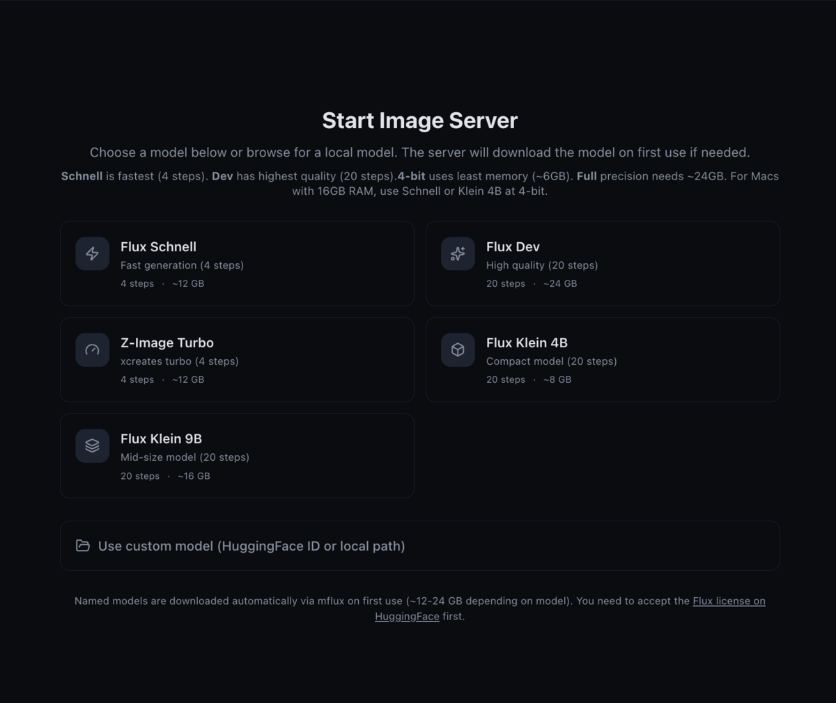 MLX Studio local image generation with Flux Schnell on Apple Silicon